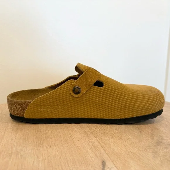 Birkenstock Boston Suede Embossed Cork Brown Women's Size 7-7.5 EU 38 - Picture 7 of 12